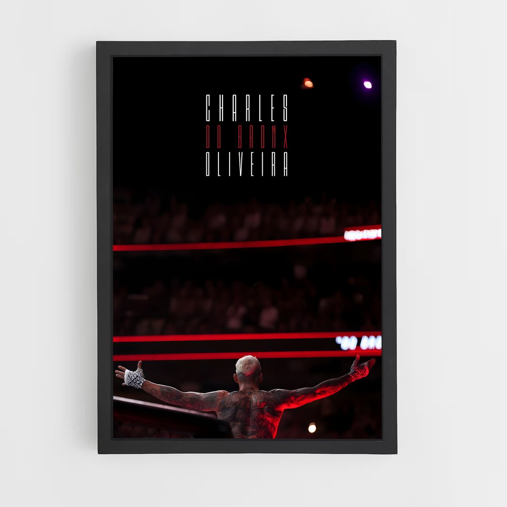 Poster Charles de oliveira – affiche MMA (vue 2)